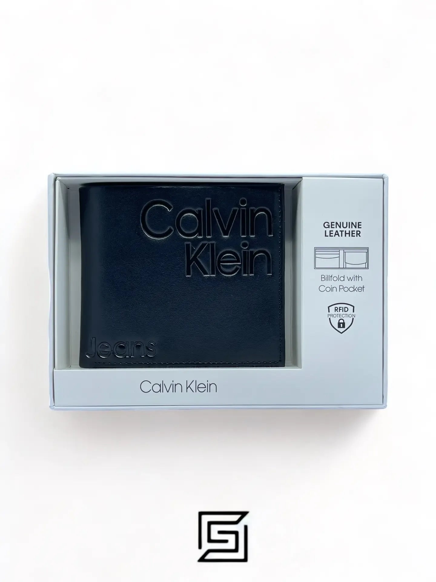 wallets CK SINGLE WALLET CK LOGO BLACK INSIDE CK JEANS BIG BOX/BLACK