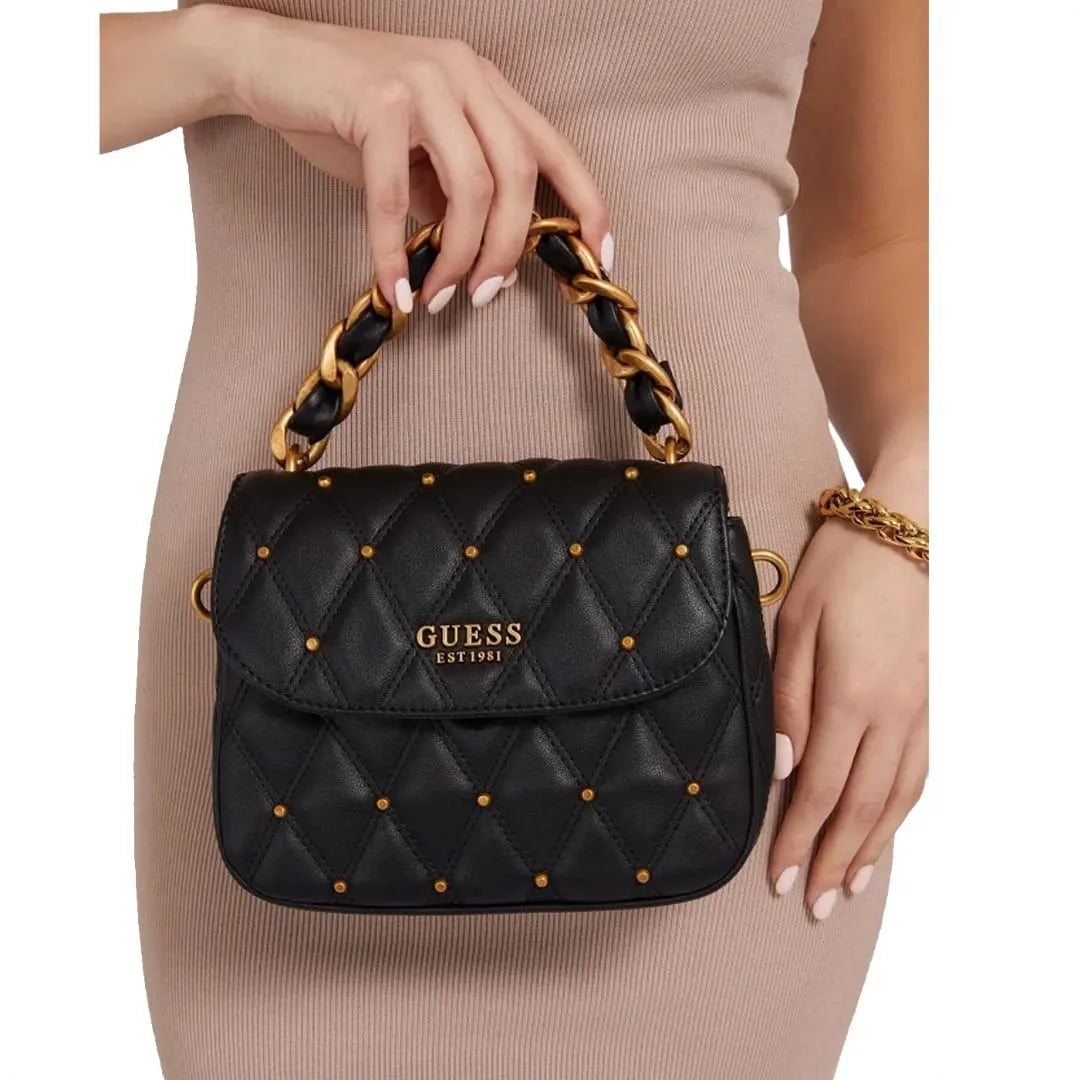 حقيبة كتف Guess Leather Triana Studs