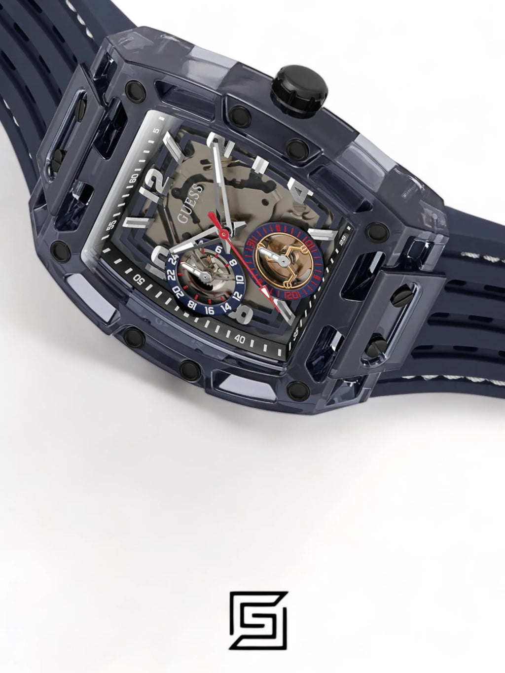 original-watches GUESS Mens Blue Navy Multi-function Watch GW0499G1