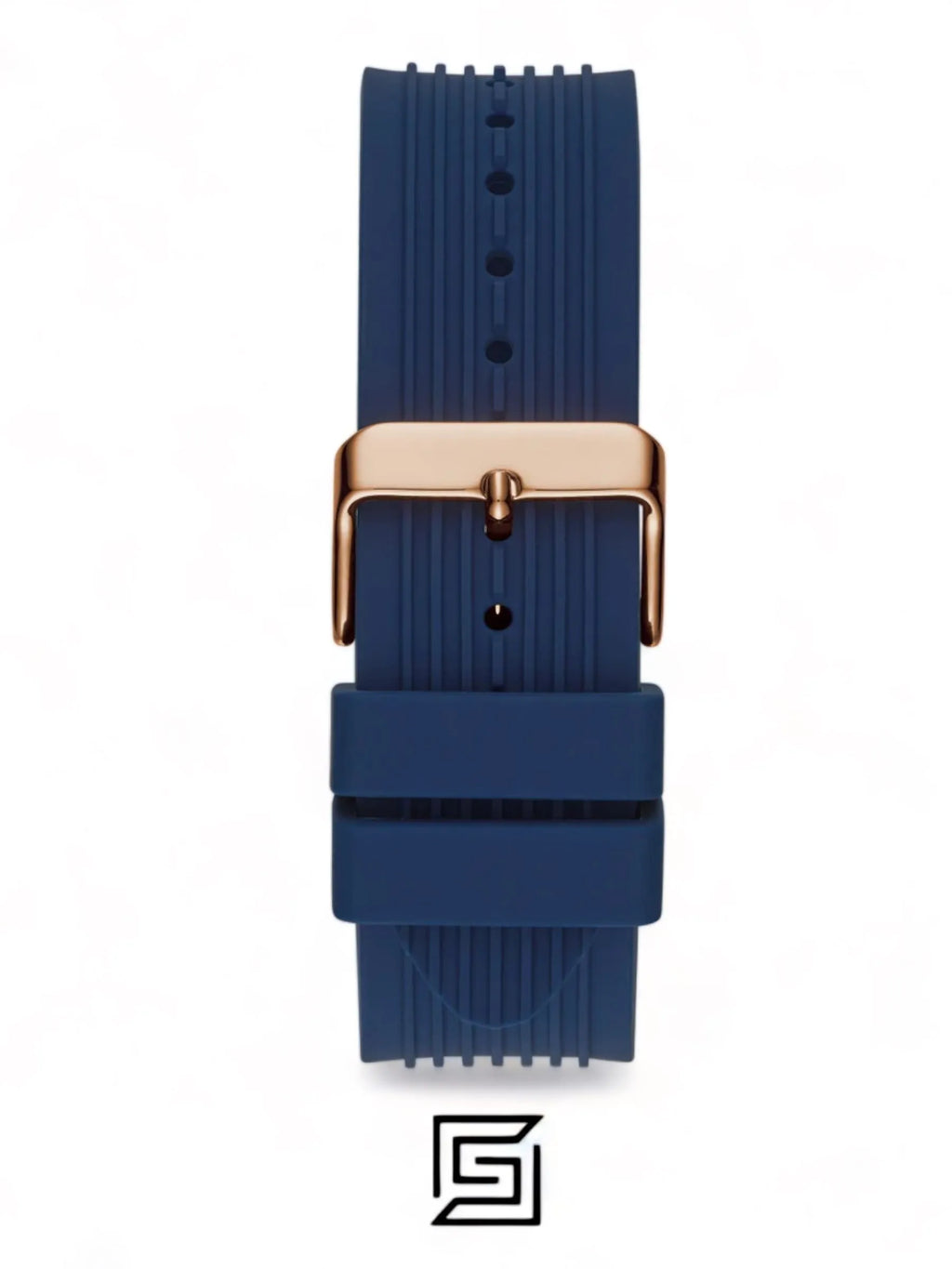 original-watches GUESS Mens Blue Rose Gold Tone Multi-function Watch GW0057G2