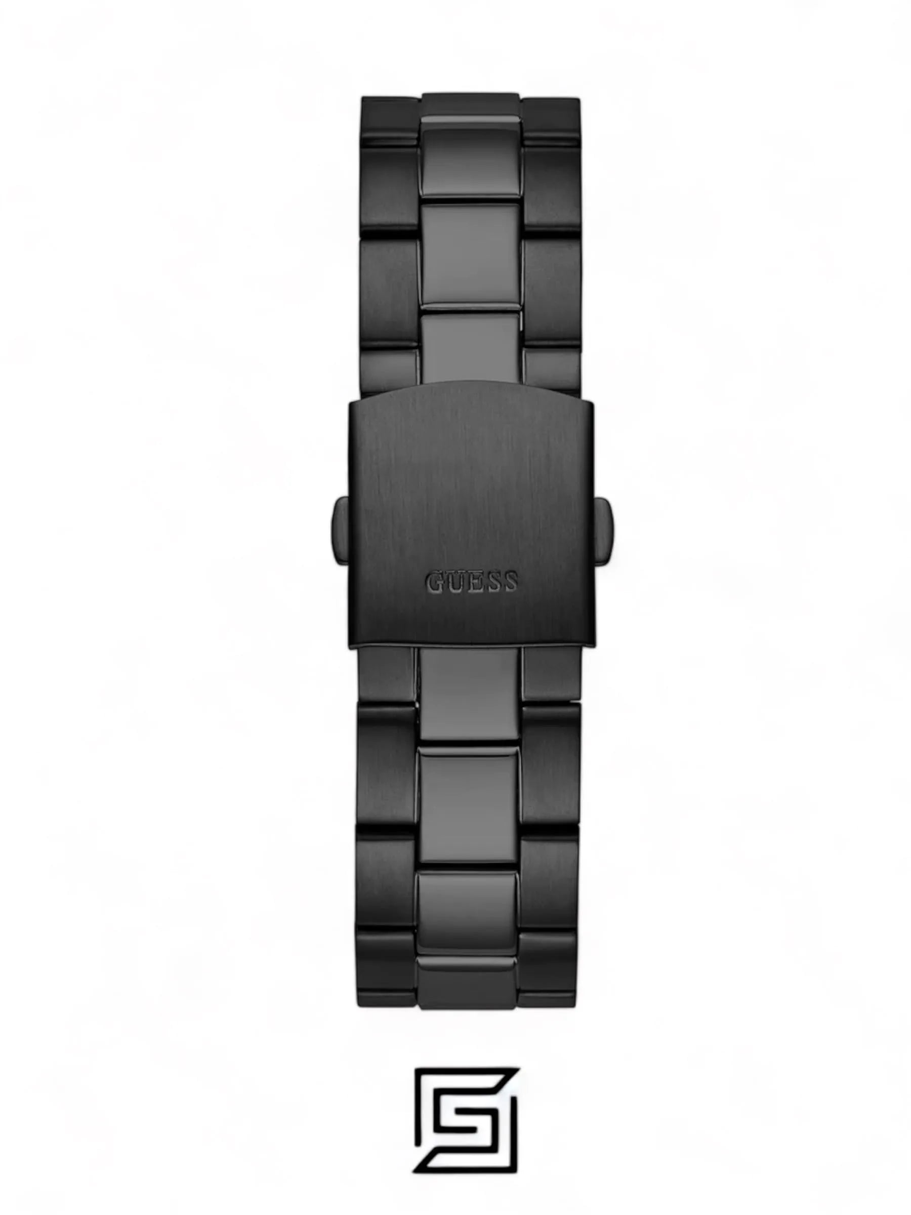 ساعات رجالي GUESS ساعة يد سوداء متعددة المهام - GW0488G3