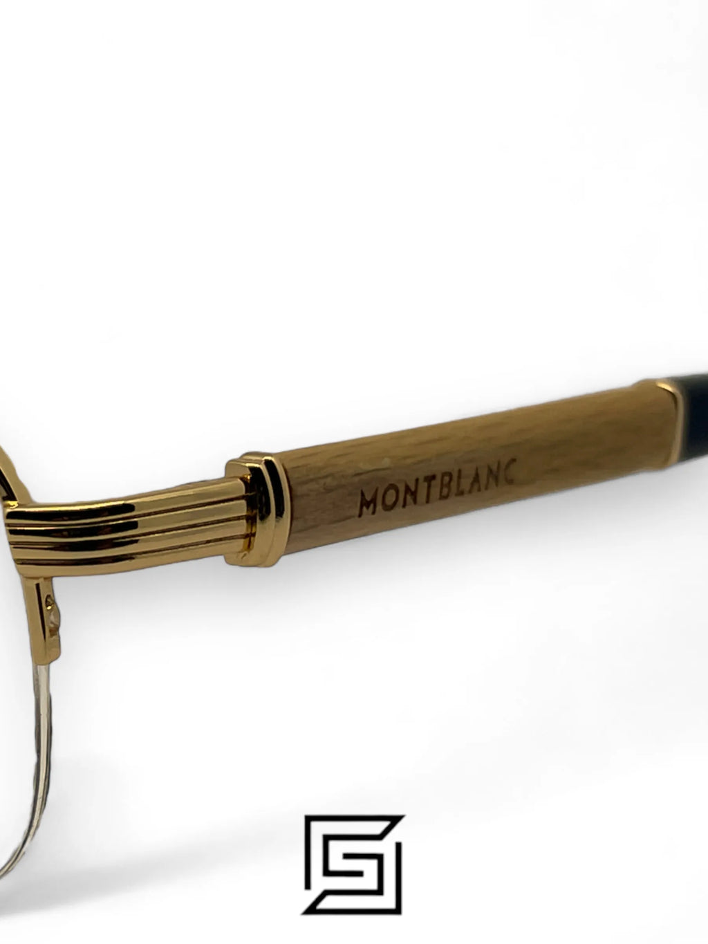 MontBlanc eyeglasses NEW MONT BLANC MB 447 028 GOLD WOOD