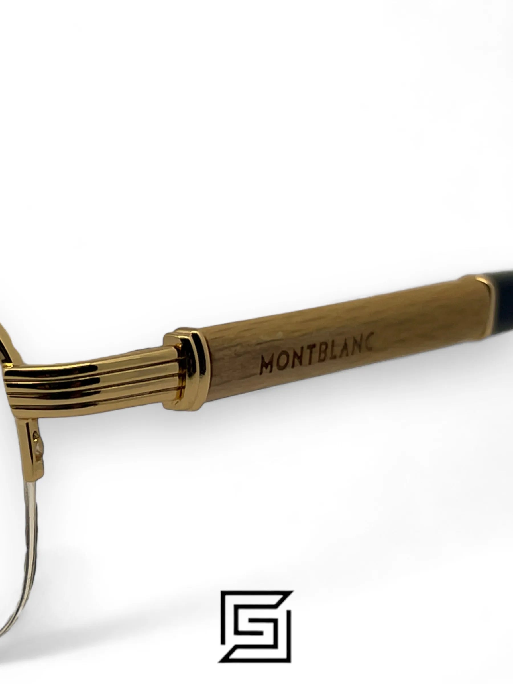 MontBlanc eyeglasses NEW MONT BLANC MB 447 028 GOLD WOOD