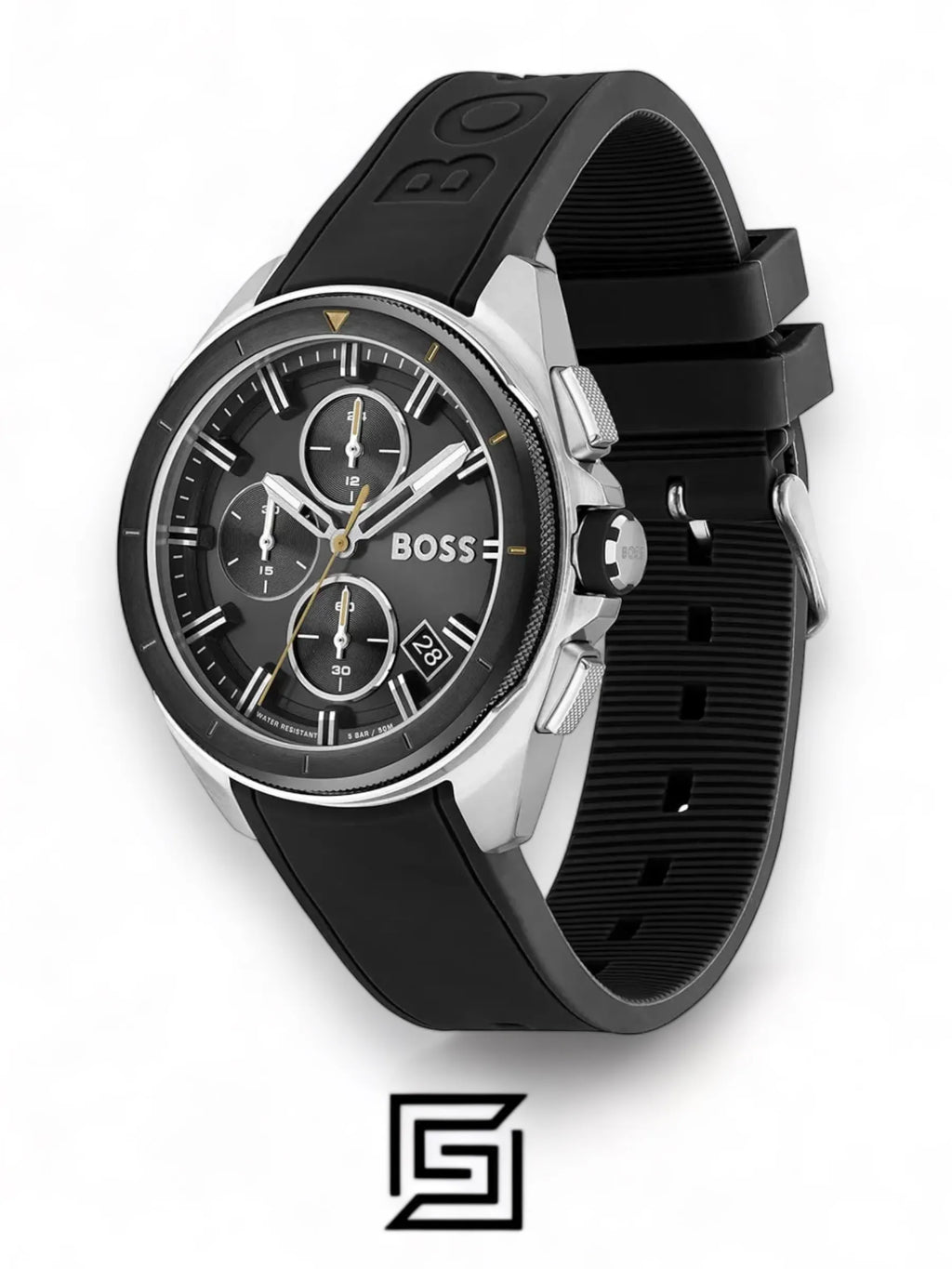 Hugo Boss watches BOSS Chronograph Quartz Watch for Men with Black Silicone Bracelet - 1513953
