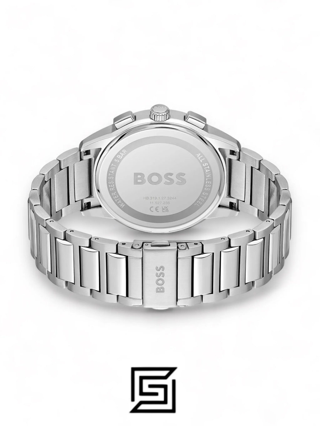 Hugo Boss Silver Steel Blue Dial Men’s Chrono Watch – 1513927