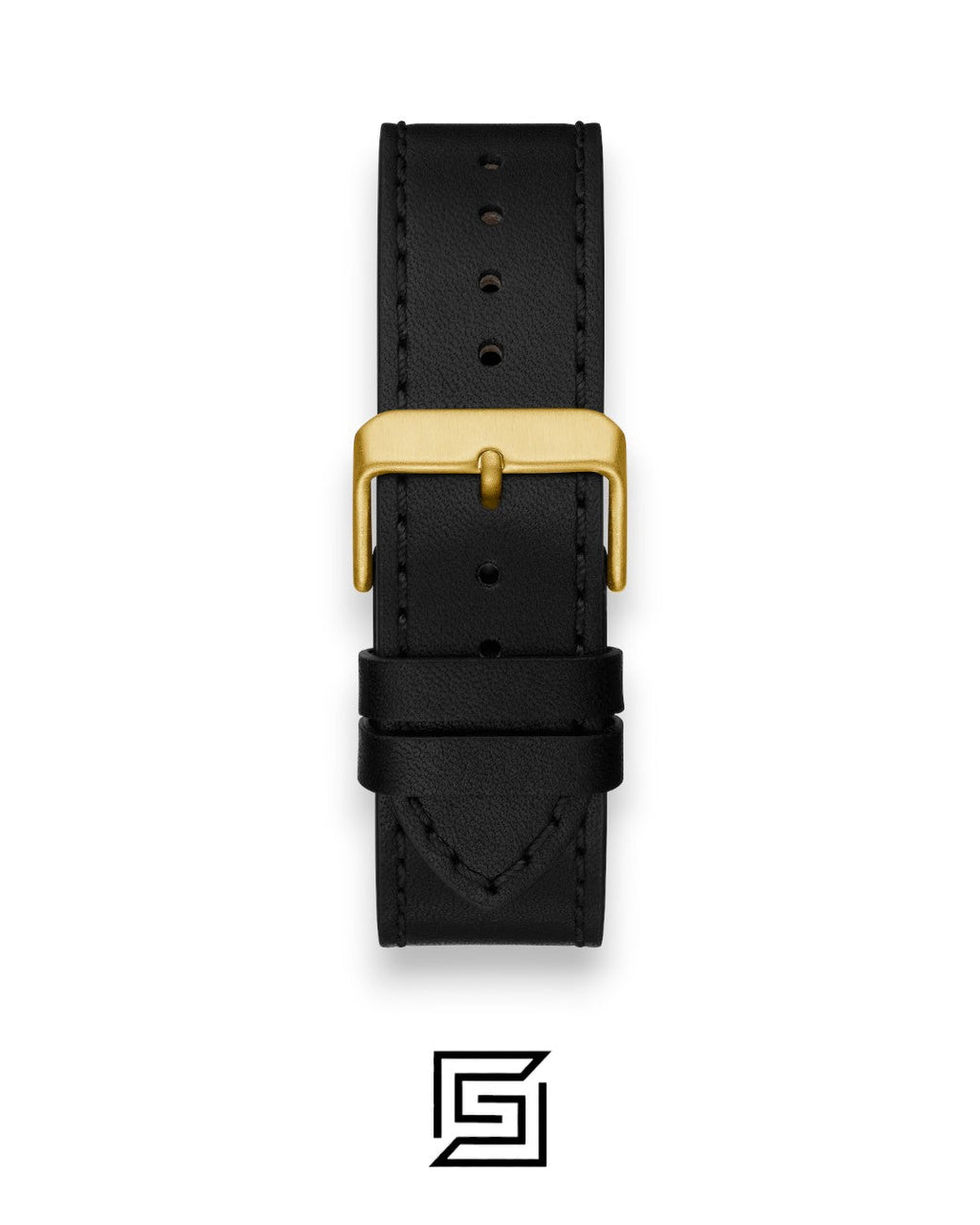 GUESS MEN GOLD TONE Analog  RUBERR BLACK BAND Watch GW0262G2