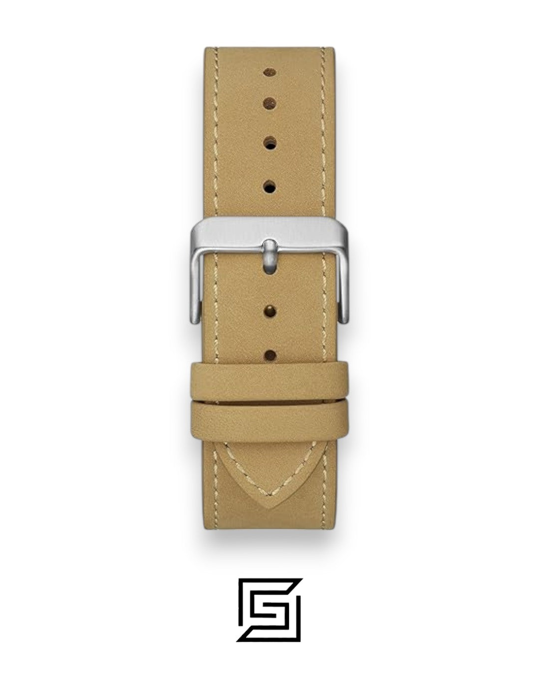 GUESS MEN SILVER TONE Analog  Suede strap Watch GW0262G1