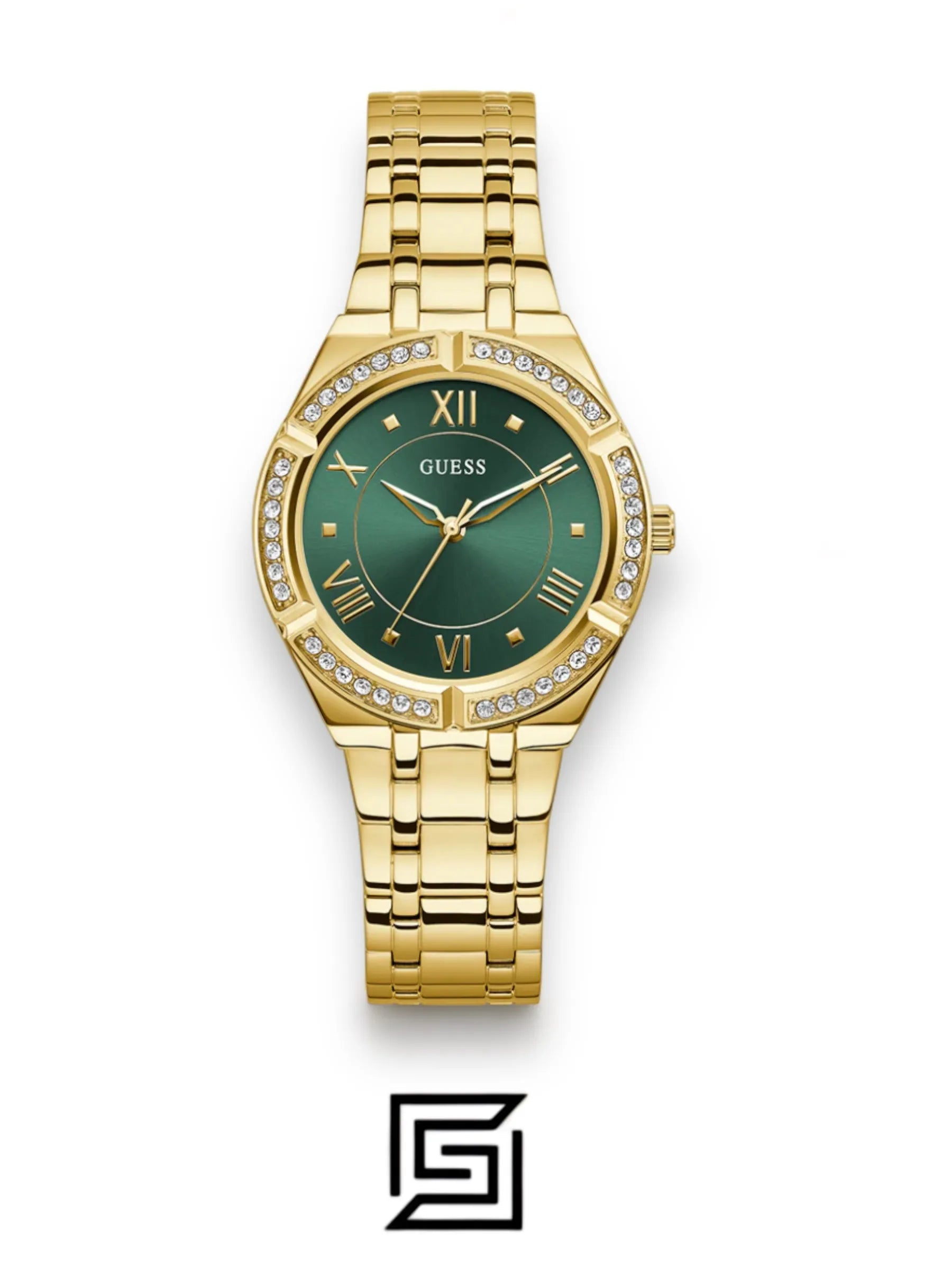 ساعات GUESS النسائية، ساعة أنالوج ذهبية اللون - GW0033L8