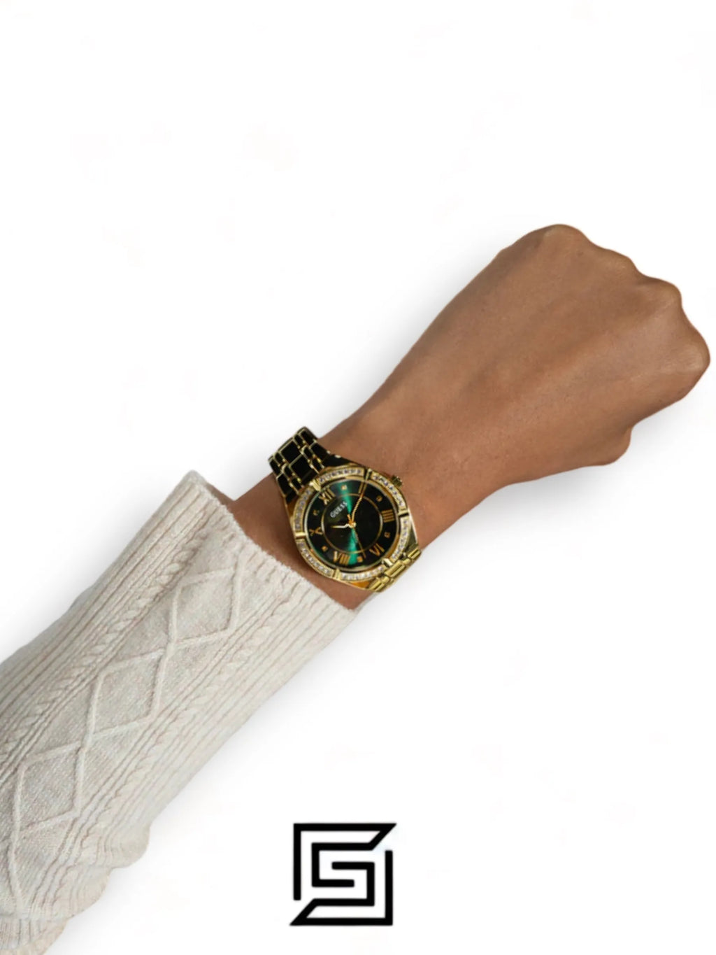 ساعات GUESS النسائية، ساعة أنالوج ذهبية اللون - GW0033L8