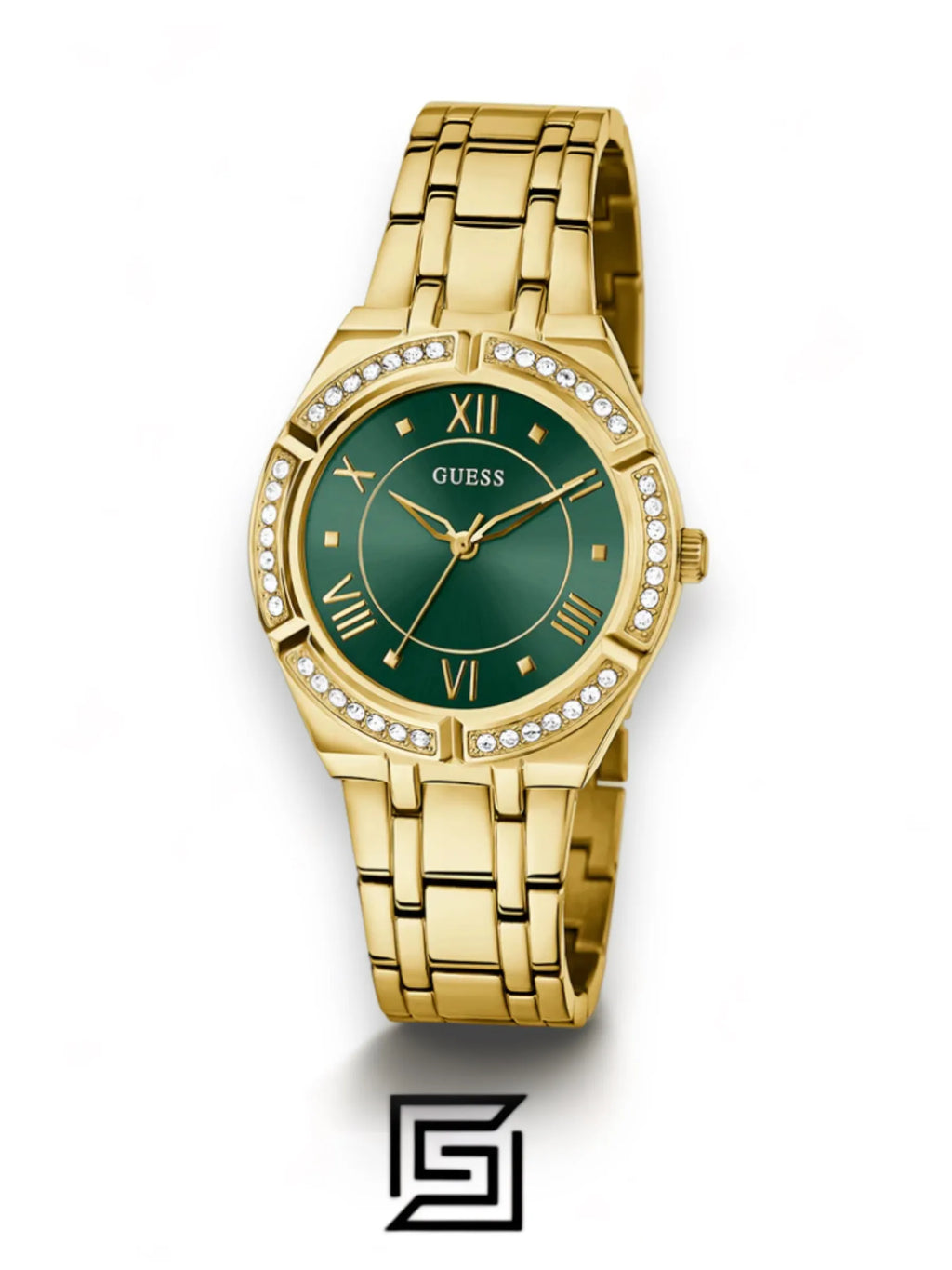 ساعات GUESS النسائية، ساعة أنالوج ذهبية اللون - GW0033L8