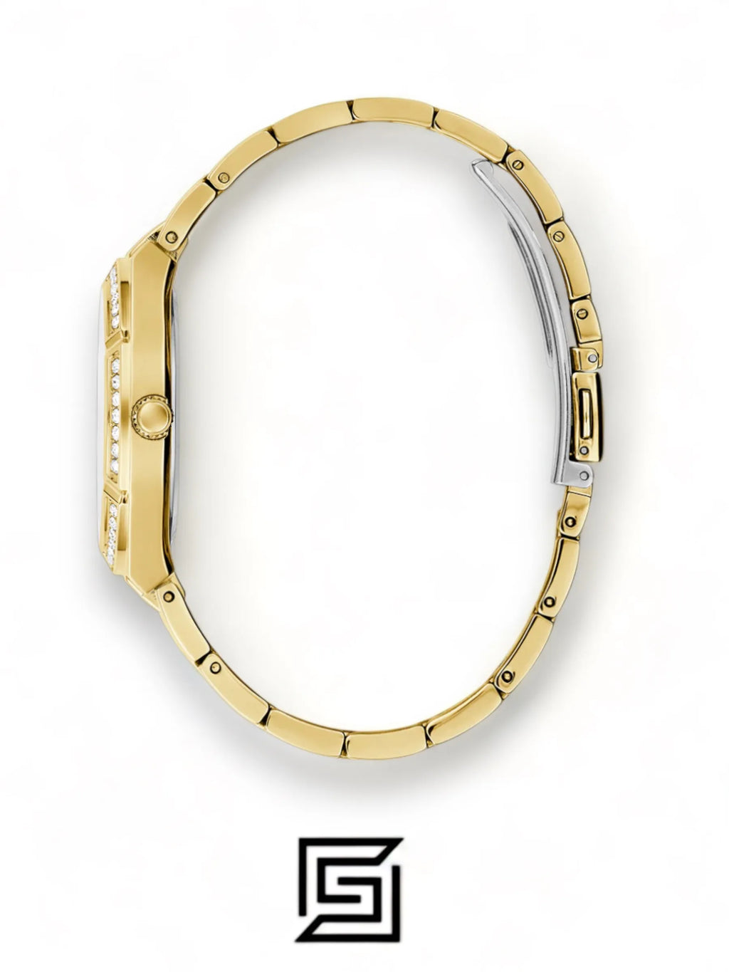 ساعات GUESS النسائية، ساعة أنالوج ذهبية اللون - GW0033L8