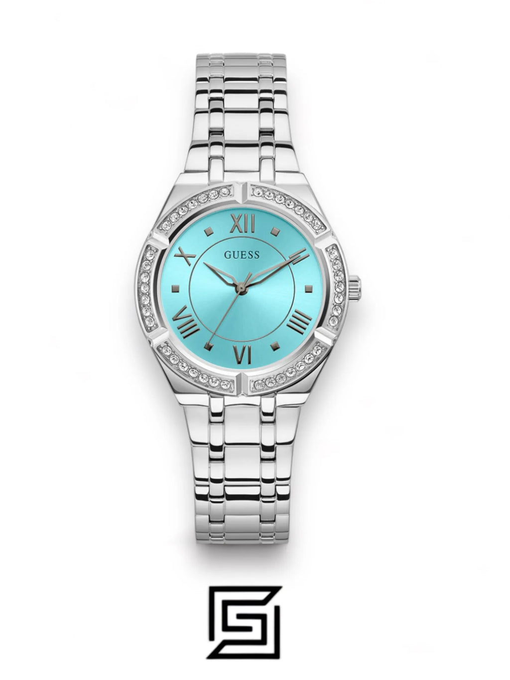watches GUESS Ladies Silver Tone Analog Watch - GW0033L7