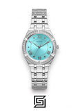 watches GUESS Ladies Silver Tone Analog Watch - GW0033L7