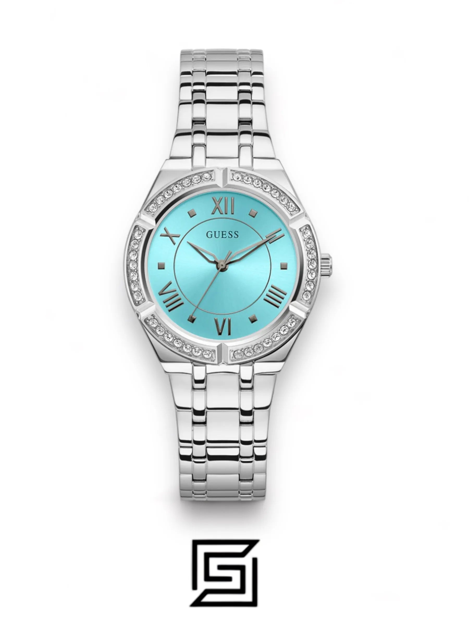watches GUESS Ladies Silver Tone Analog Watch - GW0033L7