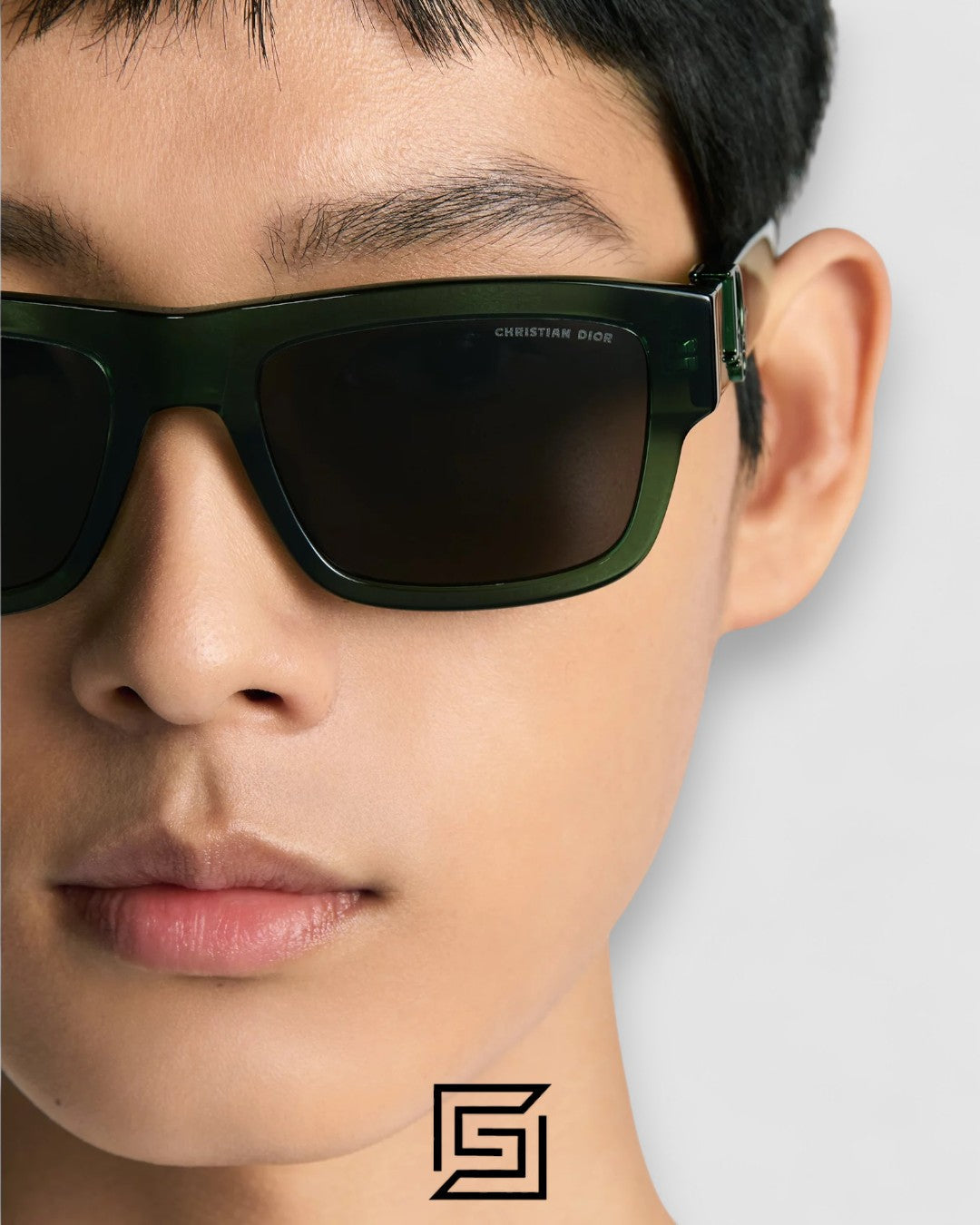 Dior Obliques S3F Black Lenses Transparent Green Frame