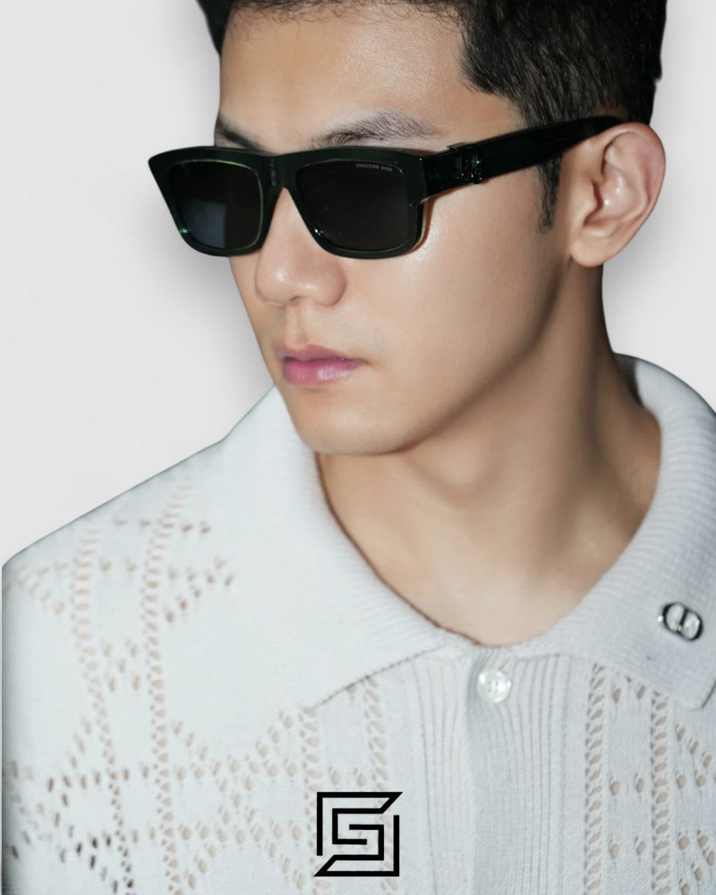 Dior Obliques S3F Black Lenses Transparent Green Frame