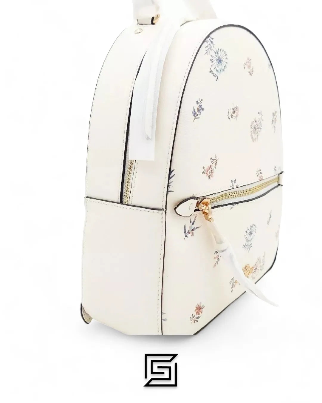 Backpack Leather Women Zip Backpacks with Full Set of Coach Package C1804