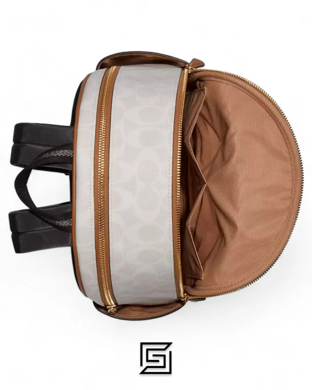 Coach leather Court Backpack In Blocked Signature Canvas Style No. CA439