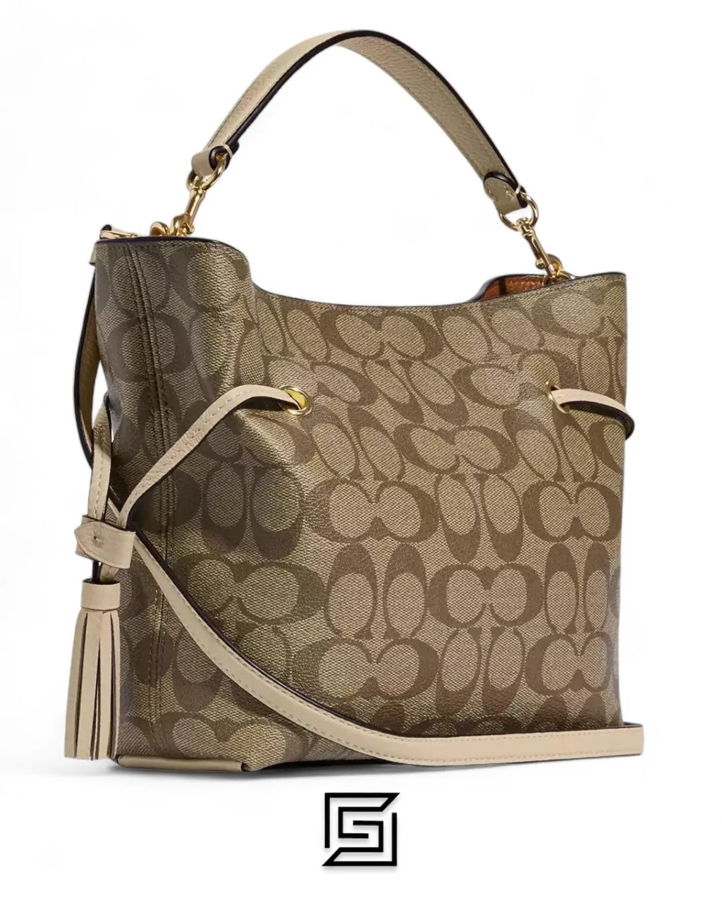 Coach leather Andy Crossbody In Signature Canvas Style No. CE554