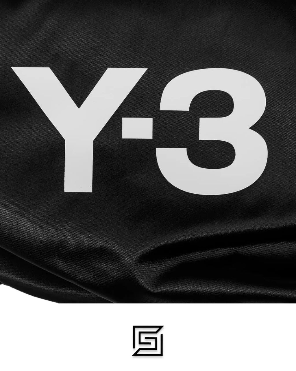 Y-3 leather SNEAKER SHOULDER BAG IN BLACK FH9251