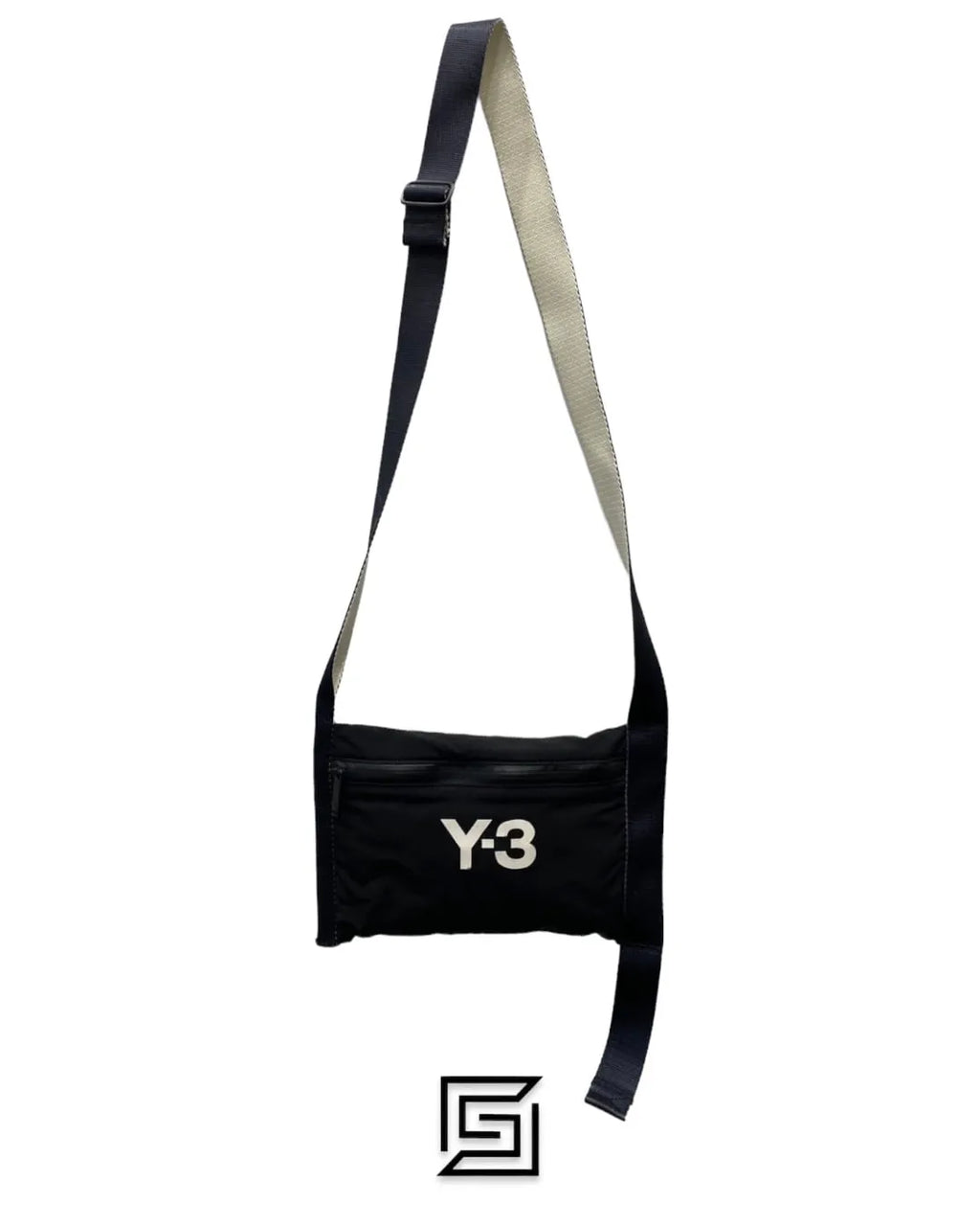حقيبة ساعي جلد Y-3 سوداء CH3 ساكوش