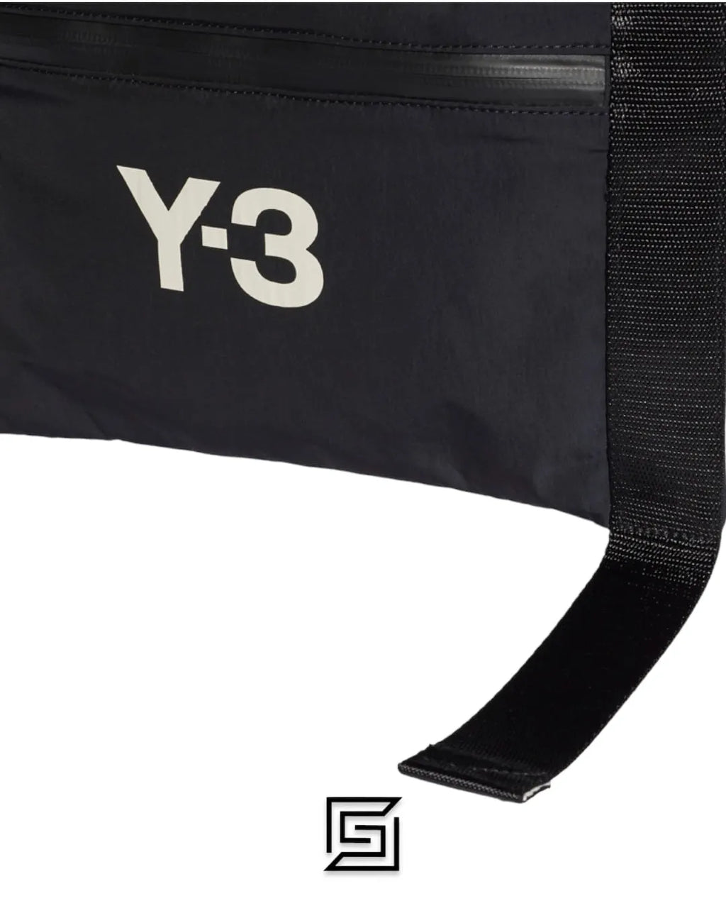 حقيبة ساعي جلد Y-3 سوداء CH3 ساكوش