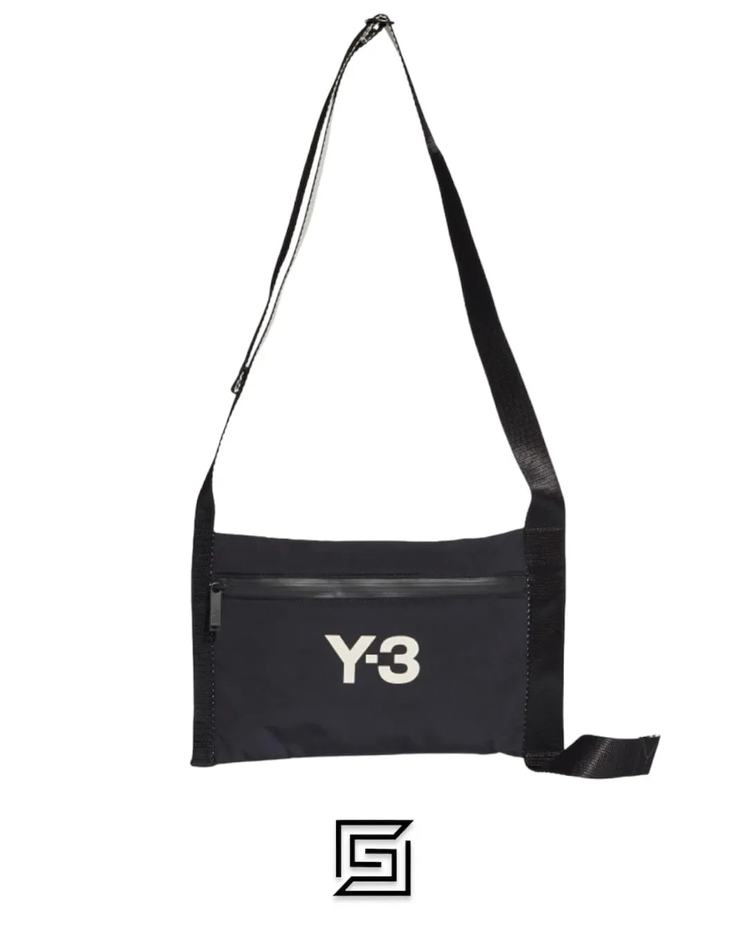 leather Y-3 Black CH3 Sacoche Messenger Bag