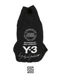 leather Y-3 YOHJI Adidas Backpack Black Bag With White Logo NWT