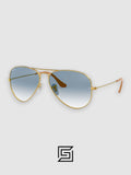 نظارة شمسية راي بان RB3044 AVIATOR SMALL 52 للجنسين - ذهبي_رمادي