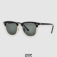 Ray Ban Sunglasses RB3016 CLUBMASTER Unisex - BLACK_BLACK