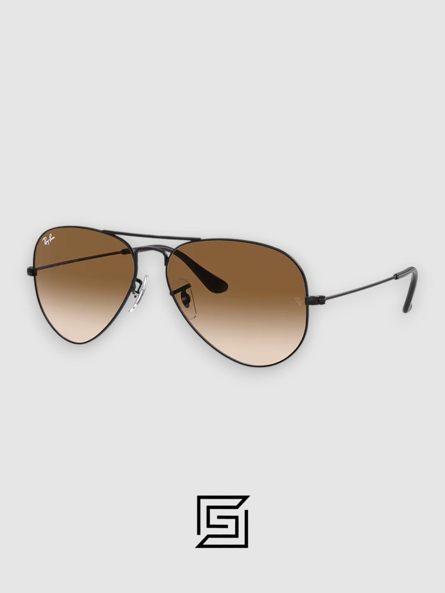 Ray Ban RB3025 AVIATOR LARGE 58 Sunglasses Unisex - black-brown