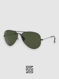 نظارات شمسية للجنسين Ray Ban RB3025 AVIATOR LARGE 58 - أسود_G15