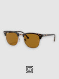 Ray Ban Sunglasses RB3016 CLUBMASTER Unisex - tiger