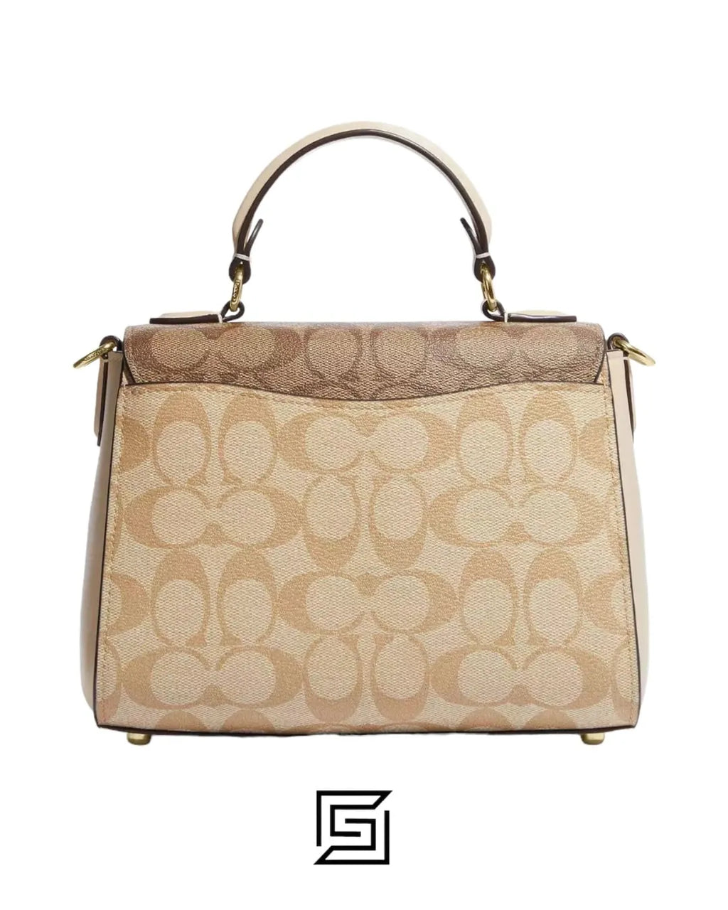 Morgan Top Handle Satchel Bag In Blocked Signature Canvas CH314