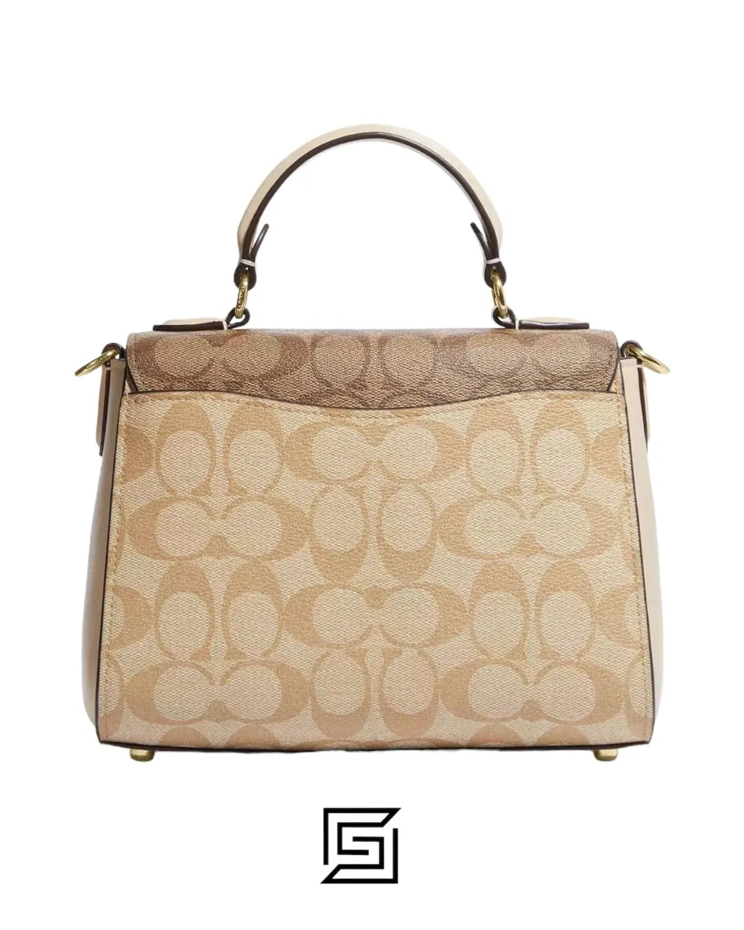 Morgan Top Handle Satchel Bag In Blocked Signature Canvas CH314