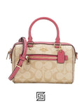 Coach leather Mini Rowan Crossbody In Signature Canvas C9947