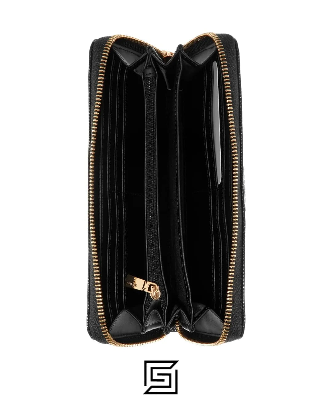 wallets Guess Etel SLG Large Zip Around - Black
