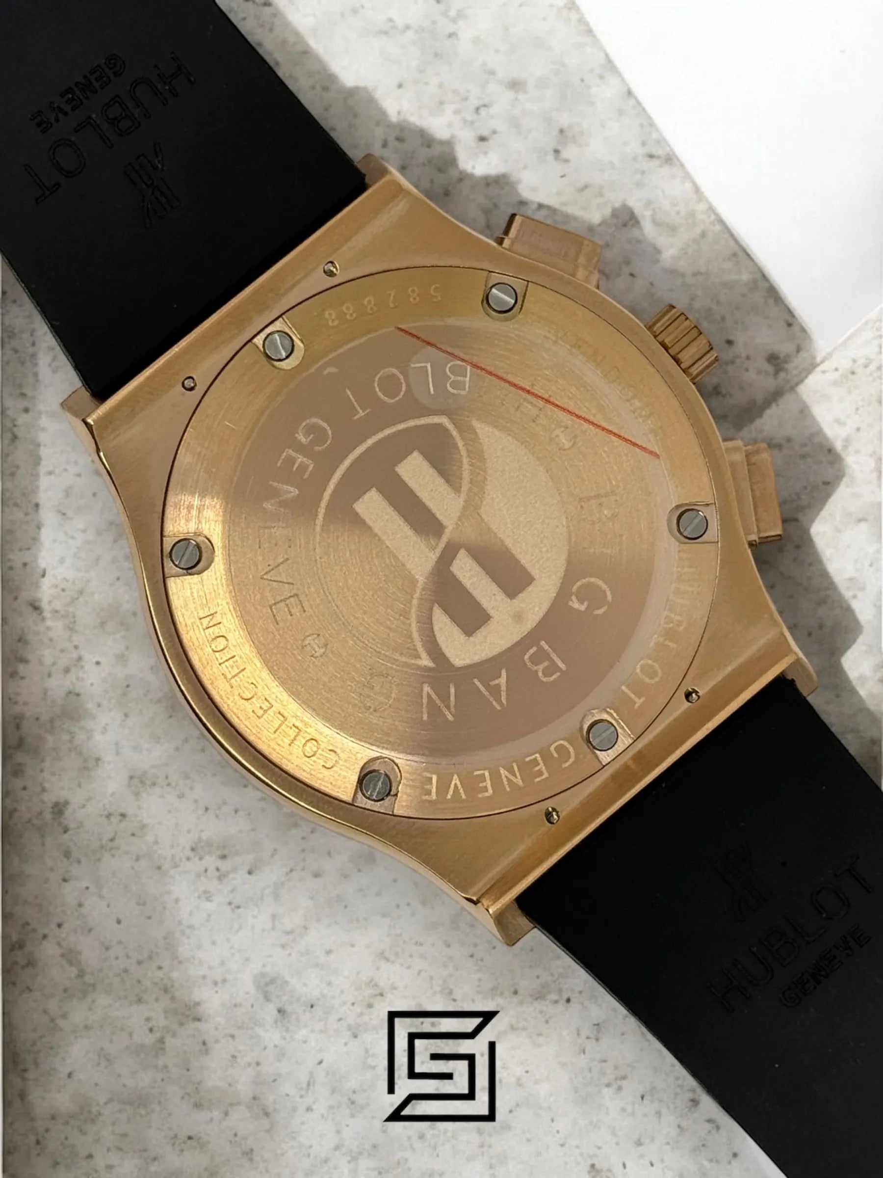 Hublot Classic Fusion Chronograph – Rose Gold with Black Rubber Strap
