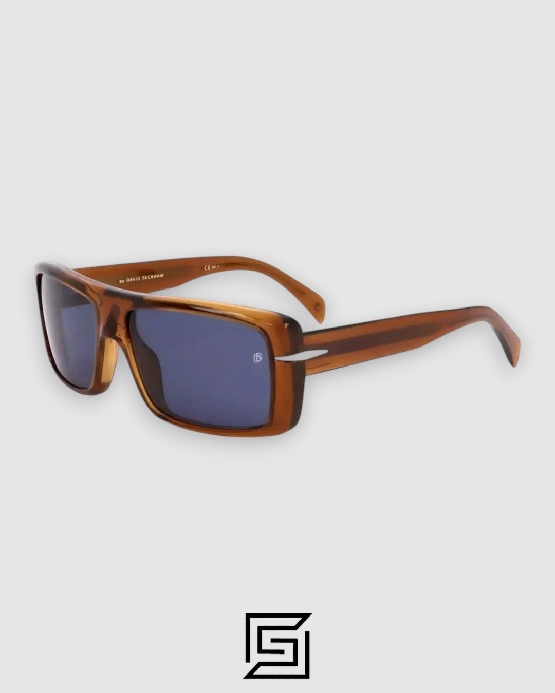 David Beckham DB7063 sunglasses for men - transparent-brown