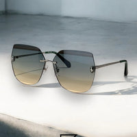 نظارة شمسية BVLGARI BV40030 للنساء - فضي-2