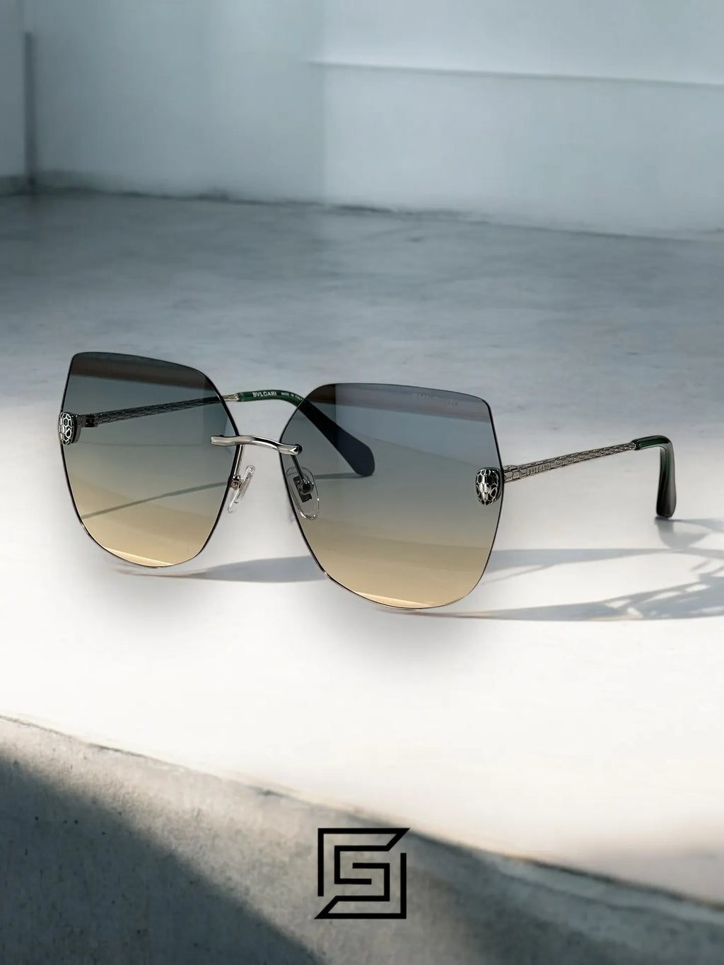 نظارة شمسية BVLGARI BV40030 للنساء - فضي-2