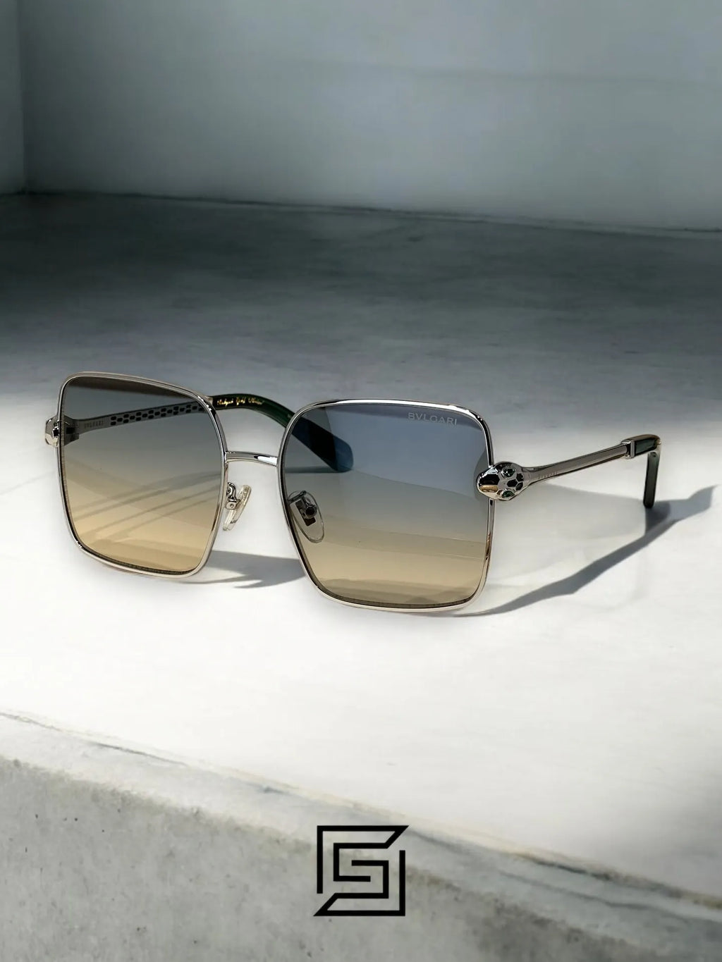 نظارة شمسية BVLGARI BV6180 للنساء - فضي-2