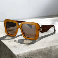 Bvlgari sunglasses BV40006 01A/BLACK X BLACK - transparent-brown