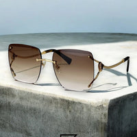 نظارة شمسية BVLGARI BV6190 للنساء - لون بني