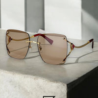 نظارة شمسية BVLGARI BV6190 للنساء - ذهبي