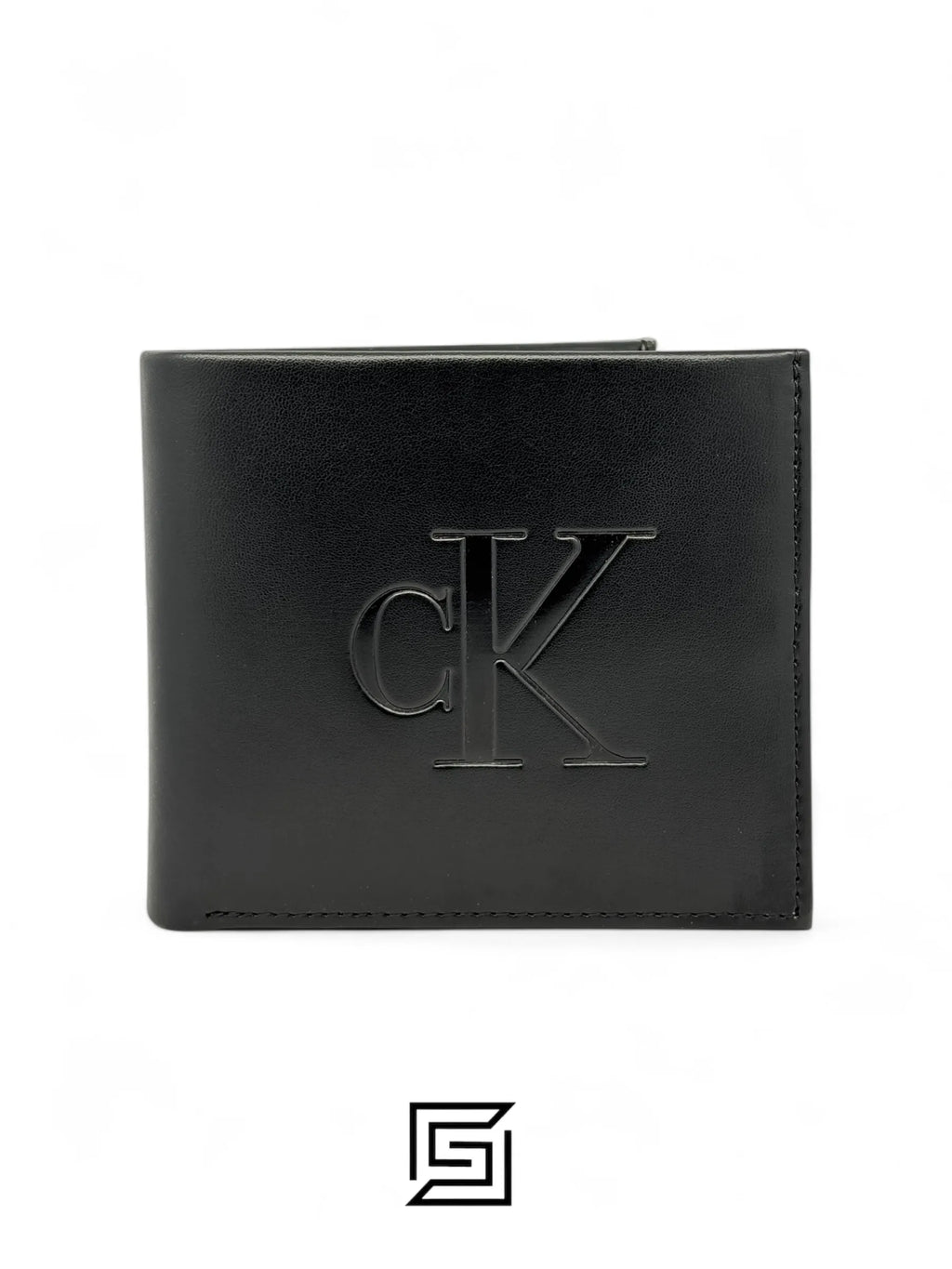 Calvin Klein CK SINGLE WALLET LOGO INSIDE LEATHER CK BIG BOX/BLACK