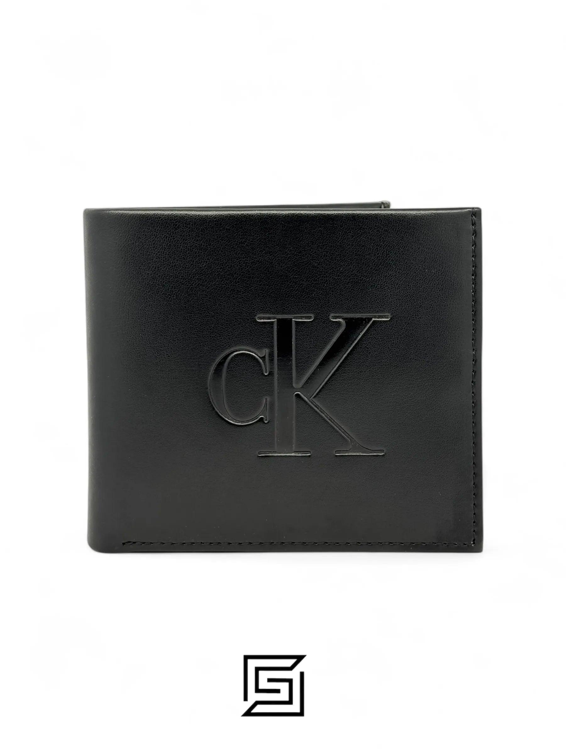 Calvin Klein CK SINGLE WALLET LOGO INSIDE LEATHER CK BIG BOX/BLACK