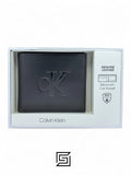 Calvin Klein CK SINGLE WALLET LOGO INSIDE LEATHER CK BIG BOX/BLACK
