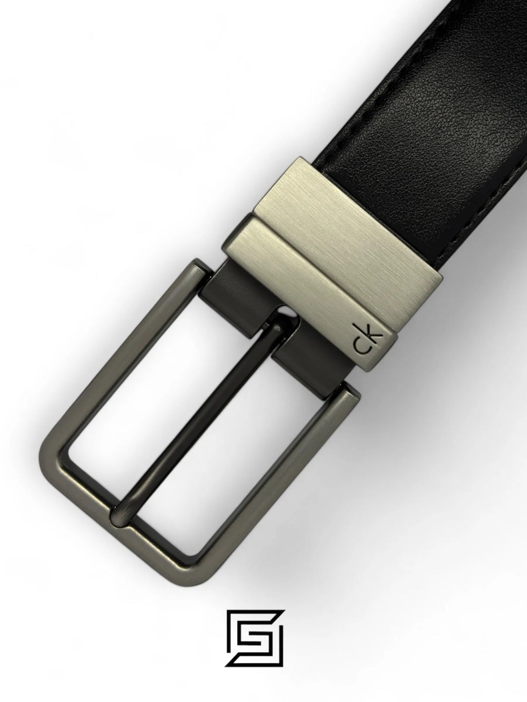 Calvin Klein leather CK SET BELT AND WALLET CK LOGO MODEL 4
