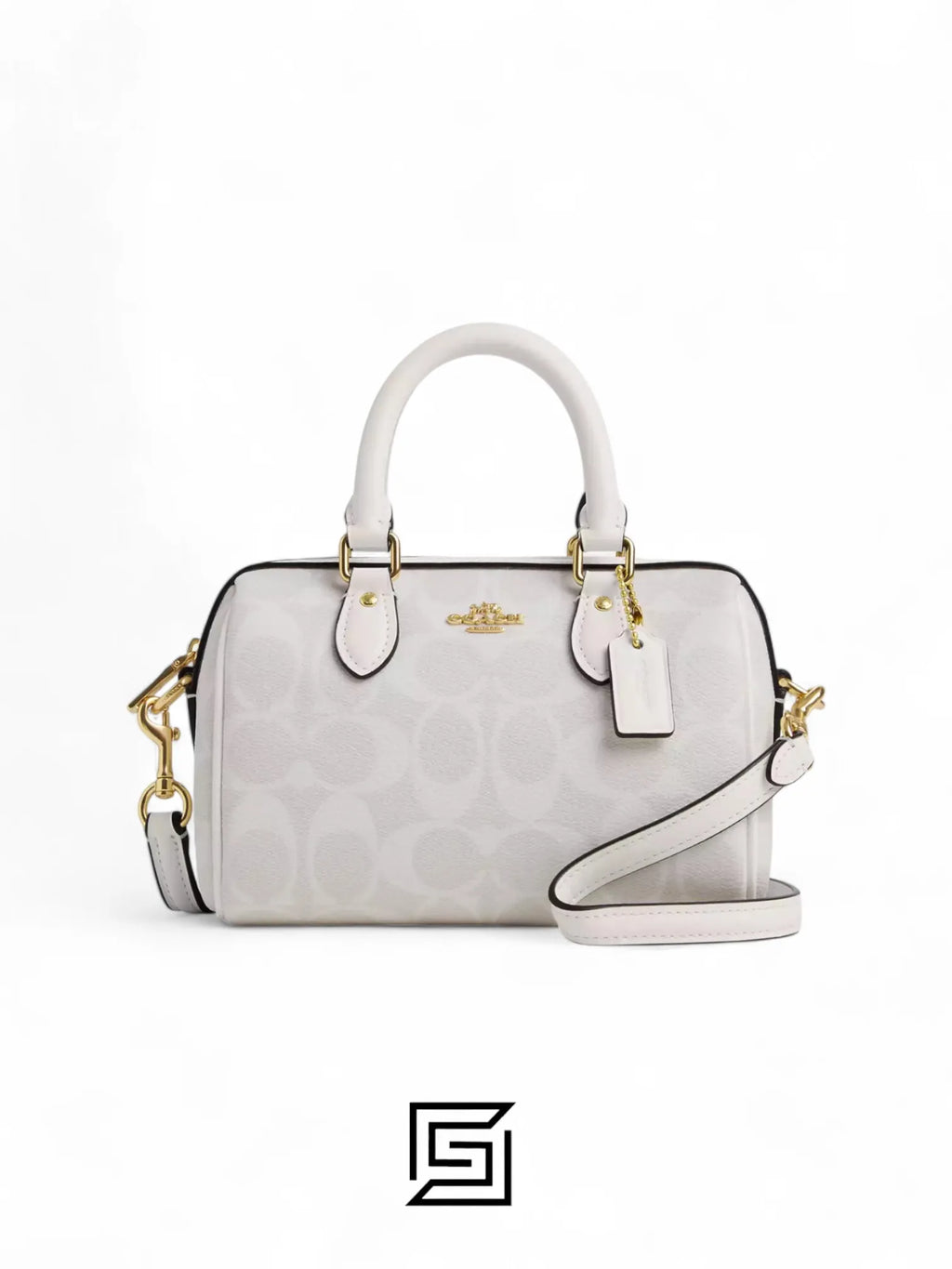Coach leather Mini Rowan Crossbody In Signature Canvas CS183